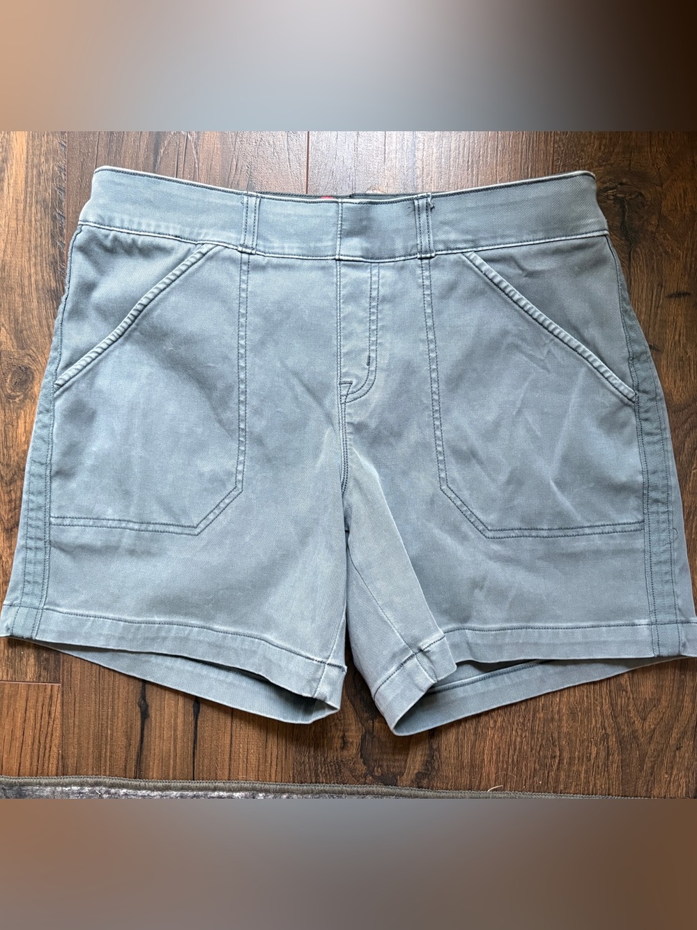 SPANX Women's Utility Shorts in Faded Blue-Gray
